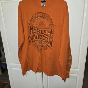 Harley-Davidson Vibrant Orange Graphic Tee